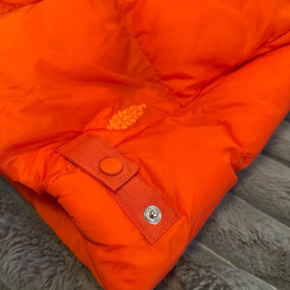 NWOT free people PrimaLoft Puffer Vest Orange Quilted Insulated Outerwear Medium - Picture 7 of 10